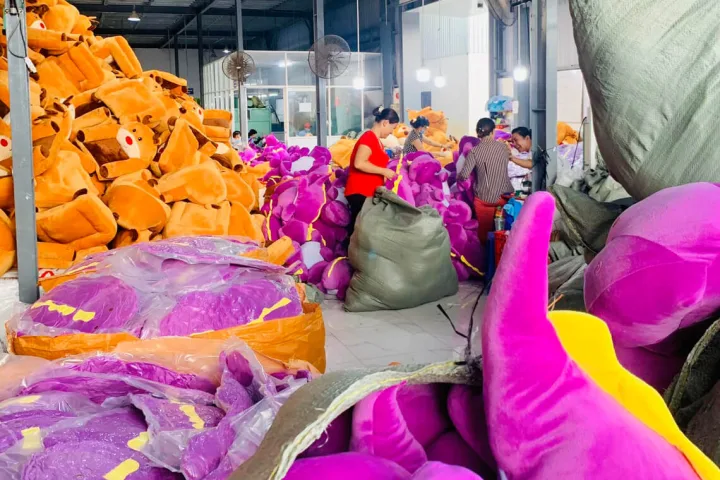 Sản xuất thú bông theo yêu cầu