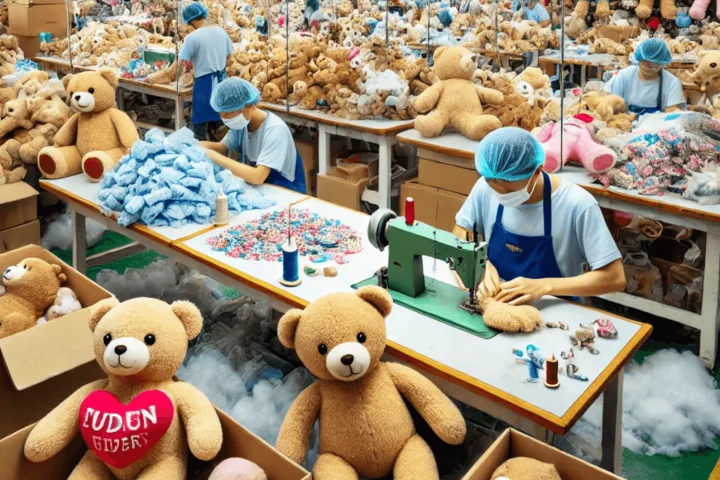 Nhận gia công gấu bông theo yêu cầu với giá sỉ